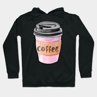 Pink cup of coffee Hoodie